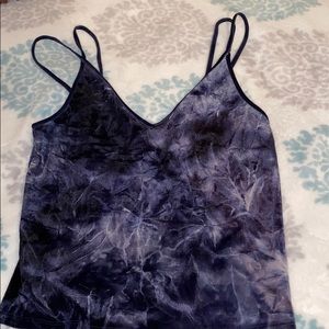 American eagle tie dye velvet top